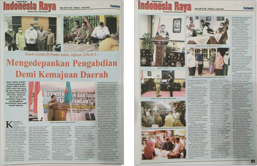 Mengedepankan Pengabdian Demi Kemajuan Daerah