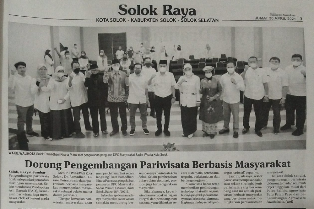 Dorong Pengembangan Pariwisata Berbasis Masyarakat
