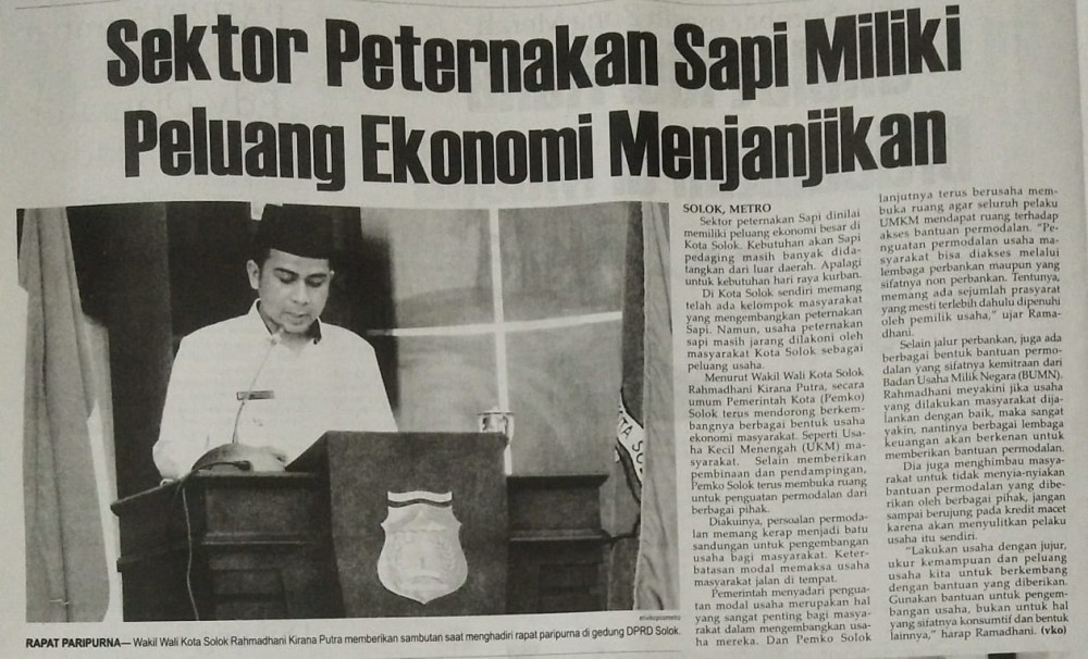 Sektor Peternakan Sapi Miliki Peluang Ekonomi Menjanjikan
