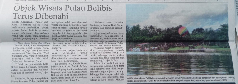Objek Wisata Pulau belibis terus di benahi