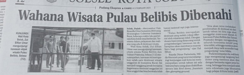 Wahana Wisata Pulau belibis Dibenahi
