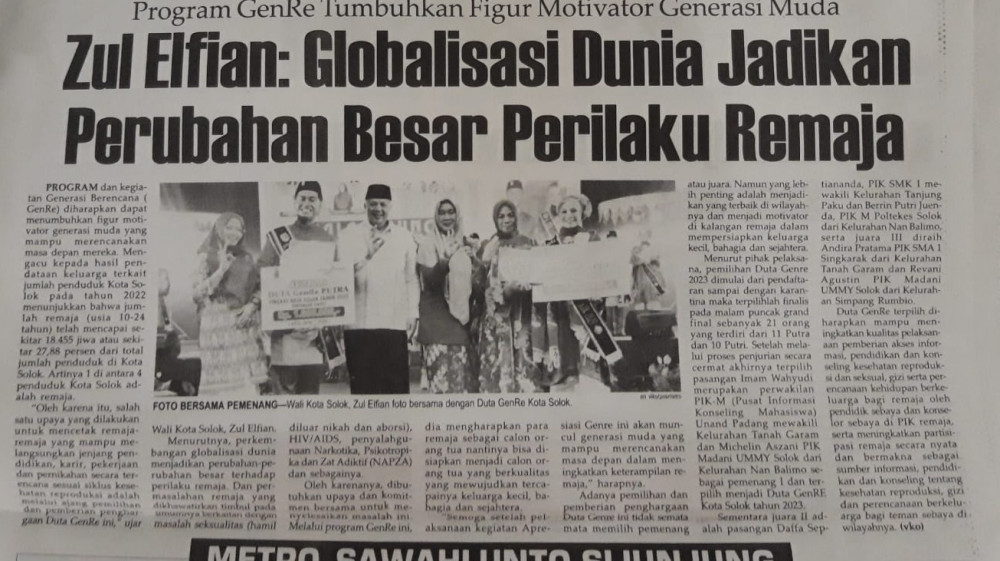 Zul Elfian: Globalisasi Dunia Jadikan Perubahan Besar Perilaku Remaja