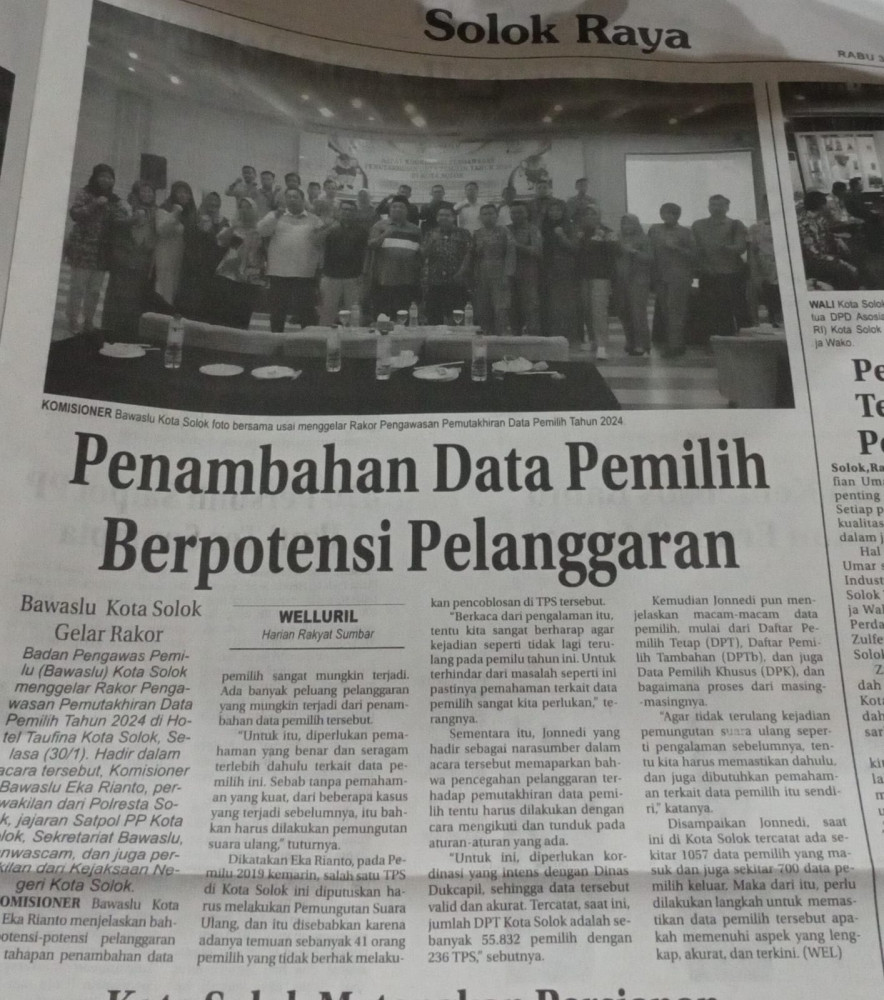 Penambahan Data Pemilih Berpotensi Pelanggaran