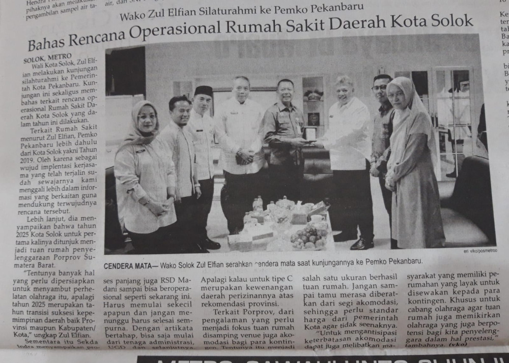 Wako Zul Elfian Silaturahmi ke Pemko Pekanbaru